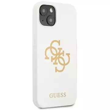 Guess GUHCP13SLS4GGWH iPhone 13 mini 5,4" biały/white hard case Silicone 4G Logo