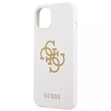 Guess GUHCP13SLS4GGWH iPhone 13 mini 5,4" biały/white hard case Silicone 4G Logo