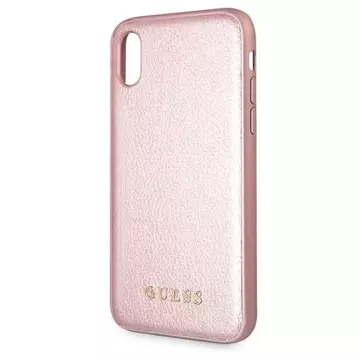 Guess GUHCPXIGLRG iPhone X/Xs rose gold /różowo-złoty hard case Iridescent