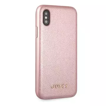 Guess GUHCPXIGLRG iPhone X/Xs rose gold /różowo-złoty hard case Iridescent