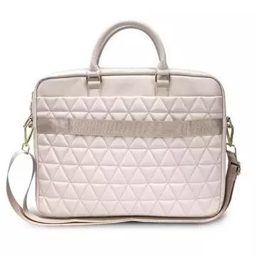 Guess Torba GUCB15QLPK 16" różowa/pink Quilted