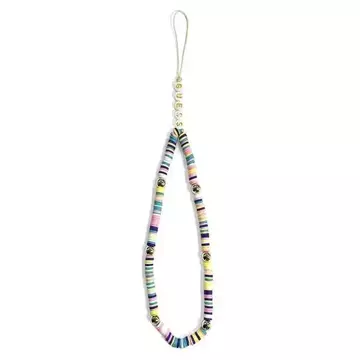 Guess zawieszka GUSTPEAM Phone Strap wielokolorowy Heishi Beads