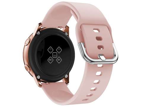 Gumowy Uniwersalny pasek sportowy Alogy soft band do smartwatcha 20mm Różowy