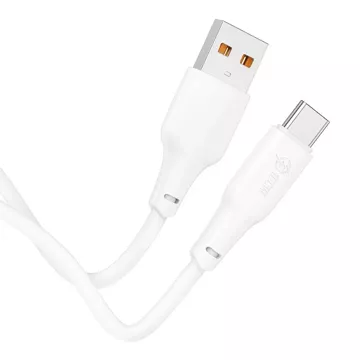 HOCO Kabel USB-A do Typ C X93 1 m Biały PD 100W 5A Szybkie Ładowanie