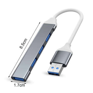 HUB Alogy USB na 4 porty USB 3.0 USB-A 5GB/s Adapter rozdzielacz portów rozdzielnik koncentrator sieciowy