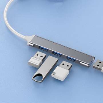 HUB Alogy USB na 4 porty USB 3.0 USB-A 5GB/s Adapter rozdzielacz portów rozdzielnik koncentrator sieciowy