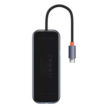 Hub 5w1 Baseus AcmeJoy series USB-C do 2xUSB 3.0 + USB 2.0 + USB-C PD + HDMI (szary)