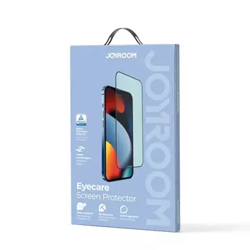 Joyroom Knight zielone szkło do iPhone 14 Plus z filtrem Anti Blue Light na cały ekran (JR-G03)