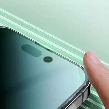 Joyroom Knight zielone szkło do iPhone 14 Pro z filtrem Anti Blue Light na cały ekran (JR-G02)