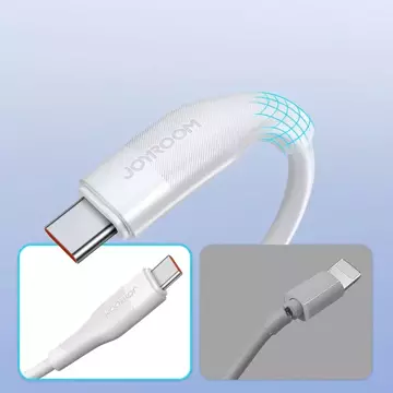 Joyroom kabel USB - USB Typ C do szybkiego ładowania / transmisji danych 6A 1m biały (S-1060M12)