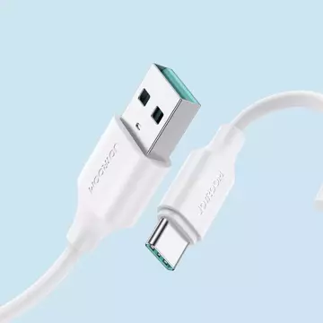 Joyroom kabel do ładowania / transmisji danych USB - USB Typ C 3A 1m biały (S-UC027A9)