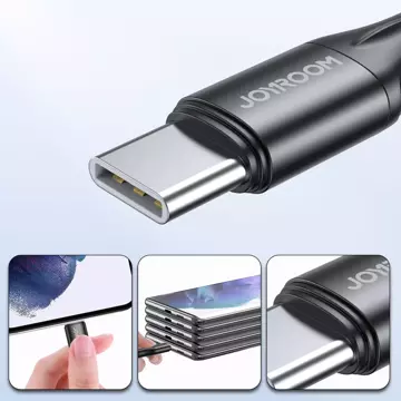 Joyroom kabel do szybkiego ładowania / transmisji danych USB Typ C - USB Typ C PD 60W 2m czarny (S-2030N1-60)