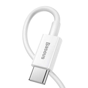 Kabel 1.5m Baseus Superior przewód USB-C Type C do Lightning PD 20W Biały