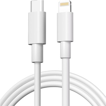 Kabel 1m USB-C do Ładowarka Lightning Alogy Fast Charge przewód do ładowania iPhone 12 13 14 20W biały 