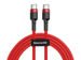 Kabel 2m Baseus Cafule 2x USB-C QC 3A PD red