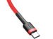 Kabel 2m Baseus Cafule 2x USB-C QC 3A PD red