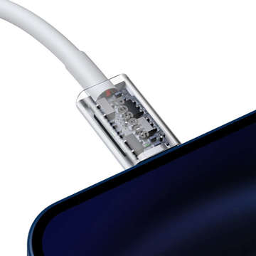 Kabel 2m Baseus Superior mocny przewód USB-C Type C do Lightning PD 20W Biały