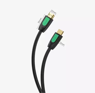 Kabel 2m UGREEN przewód HDMI 2.0 19 pin 4K 60Hz 30AWG czarny (10129)