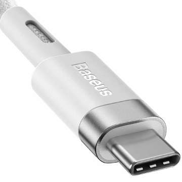 Kabel 2m magnetyczny kątowy Baseus Zinc Magnetic USB-C type C do MagSafe 60W Biały