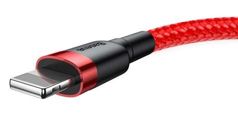 Kabel 3m Baseus Cafule USB Lightning do iPhone iPad iPod 2A Czerwony