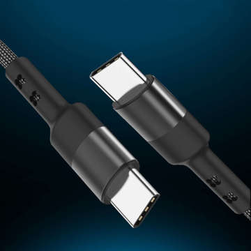 Kabel Alogy przewód USB-C do USB-C Type C 3A 60W 2m Czarny