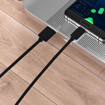 Kabel Alogy szybki przewód USB-A do USB-C Type C 5A 1m Czarny