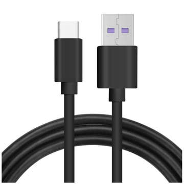 Kabel Alogy szybki przewód USB-A do USB-C Type C 5A 2m Czarny + Organizer