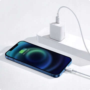 Kabel Baseus USB-C do Lightning iPhone PD 18W przewód 1m szybkie ładowanie szybki biały