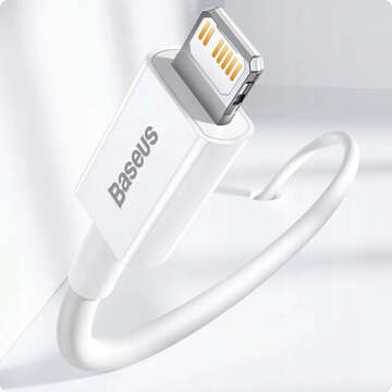 Kabel Baseus USB-C do Lightning iPhone PD 18W przewód 1m szybkie ładowanie szybki biały