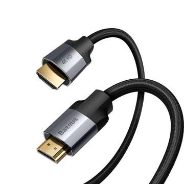 Kabel HDMI 2.0 Baseus Enjoyment Series, 4K, 3D, 3m (czarno-szary)