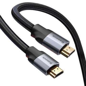 Kabel HDMI 2.0 Baseus Enjoyment Series, 4K, 3D, 3m (czarno-szary)