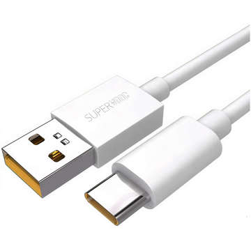 Kabel Oppo DL136 Supervooc Super Szybki USB do USB-C Type C 65W 1m przewód Biały