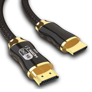 Kabel Przewód HDMI-HDMI 2.1 8K 60Hz 4K 120Hz do przekazywania obrazu i dźwięku Premium HQ 3m