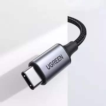 Kabel UGREEN audio stereo AUX 3,5 mm mini jack - USB Typ C do telefonu tabletu 1m czarny (CM450 20192)