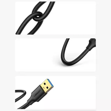 Kabel UGREEN przewód USB 3.2 Gen 1 3 m czarny (US128 90576)