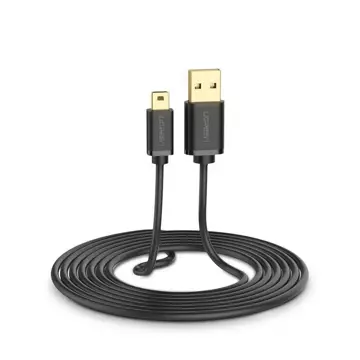 Kabel UGREEN przewód USB - mini USB 480 Mbps 3 m czarny (US132 10386)