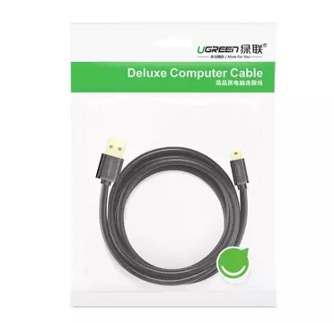 Kabel UGREEN przewód USB - mini USB 480 Mbps 3 m czarny (US132 10386)