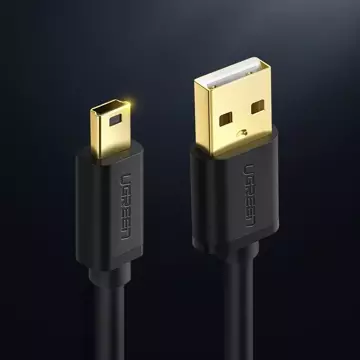 Kabel UGREEN przewód USB - mini USB 480 Mbps 3 m czarny (US132 10386)