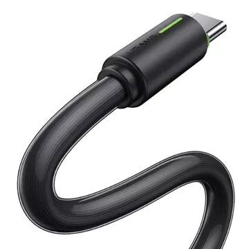 Kabel USAMS SJ734 USB-C do USB-C 1m, 60W, czarny, YU Series, trwały i szybki