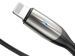 Kabel USB Baseus Horizontal LED Apple Lightning 50cm Black
