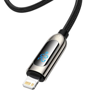 Kabel USB-C Type C do Lightning do iPhone Baseus Display PD 20W 2m Czarny
