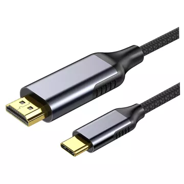 Kabel USB-C do HDMI Alogy przejściówka HUB adapter 4K 60HZ 200cm 2m Czarny