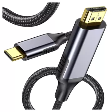 Kabel USB-C do HDMI Alogy przejściówka HUB adapter 4K 60HZ 200cm 2m Czarny