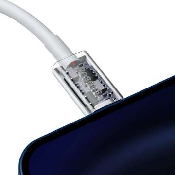 Kabel USB-C do Lightning Baseus Superior Series, 20W, PD, 0.25m (biały)