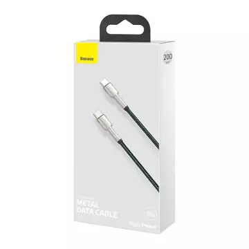 Kabel USB-C do USB-C Baseus Cafule, 100W, 2m (zielony)