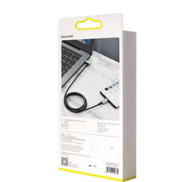 Kabel USB-C do USB-C, kątowy  3.1 Baseus Hammer, 100W, PD, 4K 1.5m (czarny)