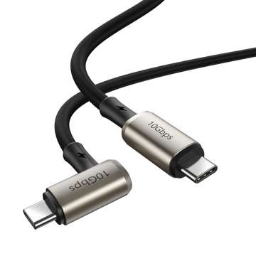 Kabel USB-C do USB-C, kątowy  3.1 Baseus Hammer, 100W, PD, 4K 1.5m (czarny)