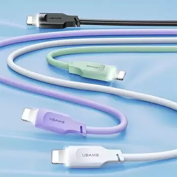 Kabel USMAS  USB-C na Lightning PD Fast Charging 1.2m biały