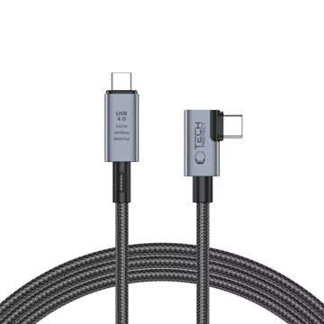 Kabel UltraBoost Max USB 4.0 8k 40Gbps Type-C Cable PD240W 150cm Szary