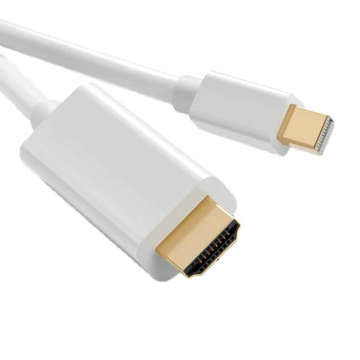 Kabel przewód 1,8m Thunderbolt DP DisplayPort do HDMI Adapter 4k/30Hz 1080p/60Hz Alogy Biały